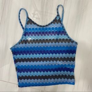 🌴 3/$30 TOPSHOP Cropped Crochet Tank 🌴